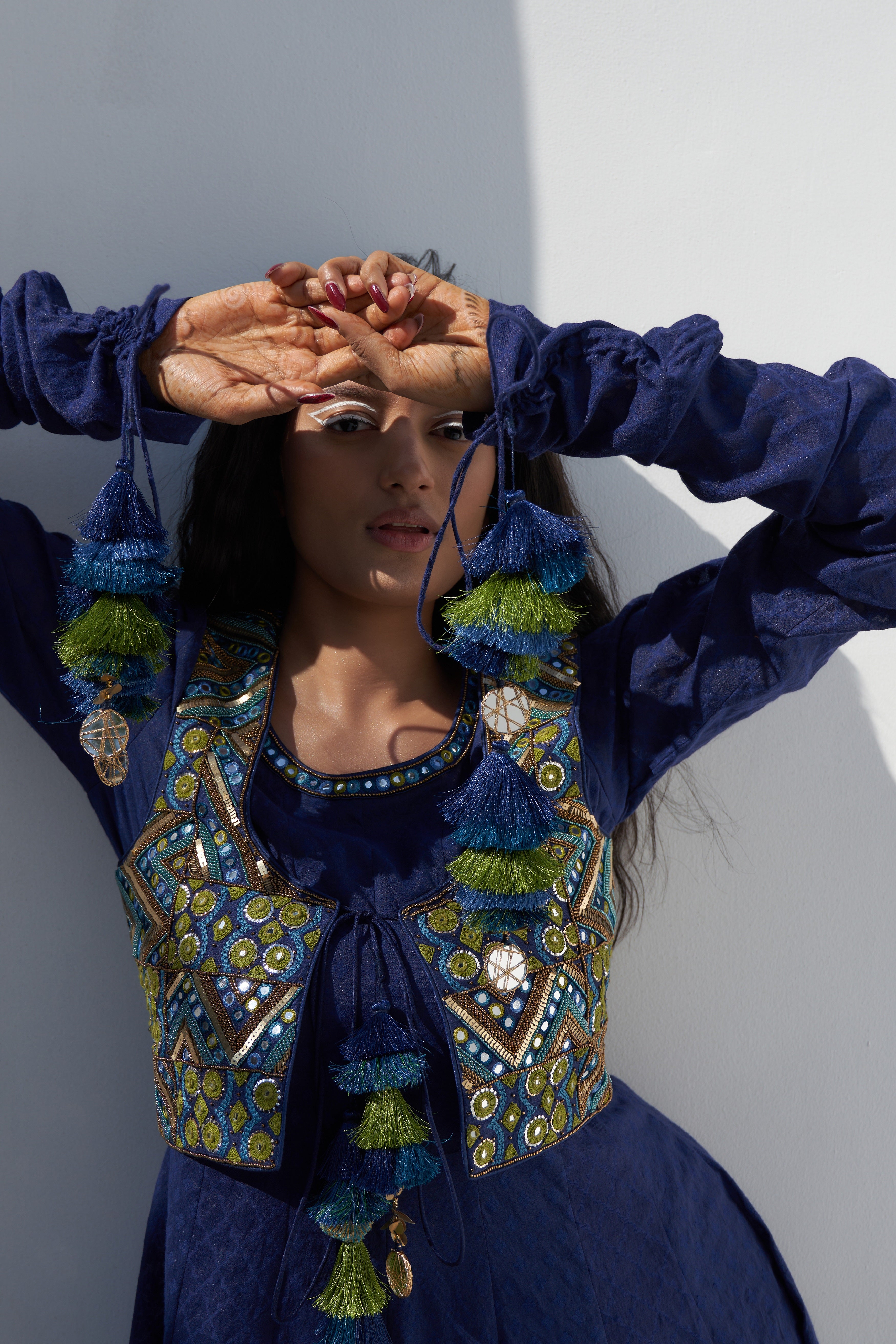 Multi Color Embroidered Jacket