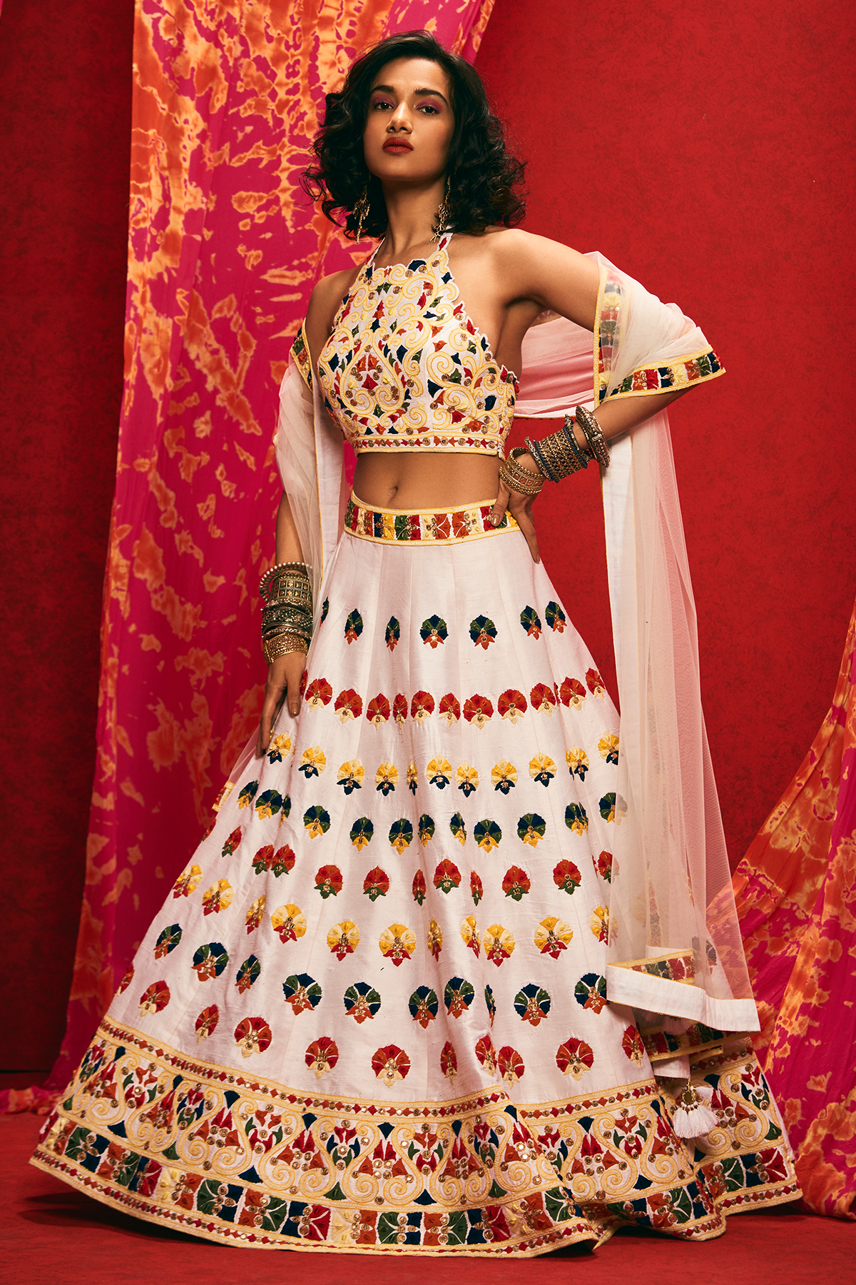 Pristine White Lehenga Set