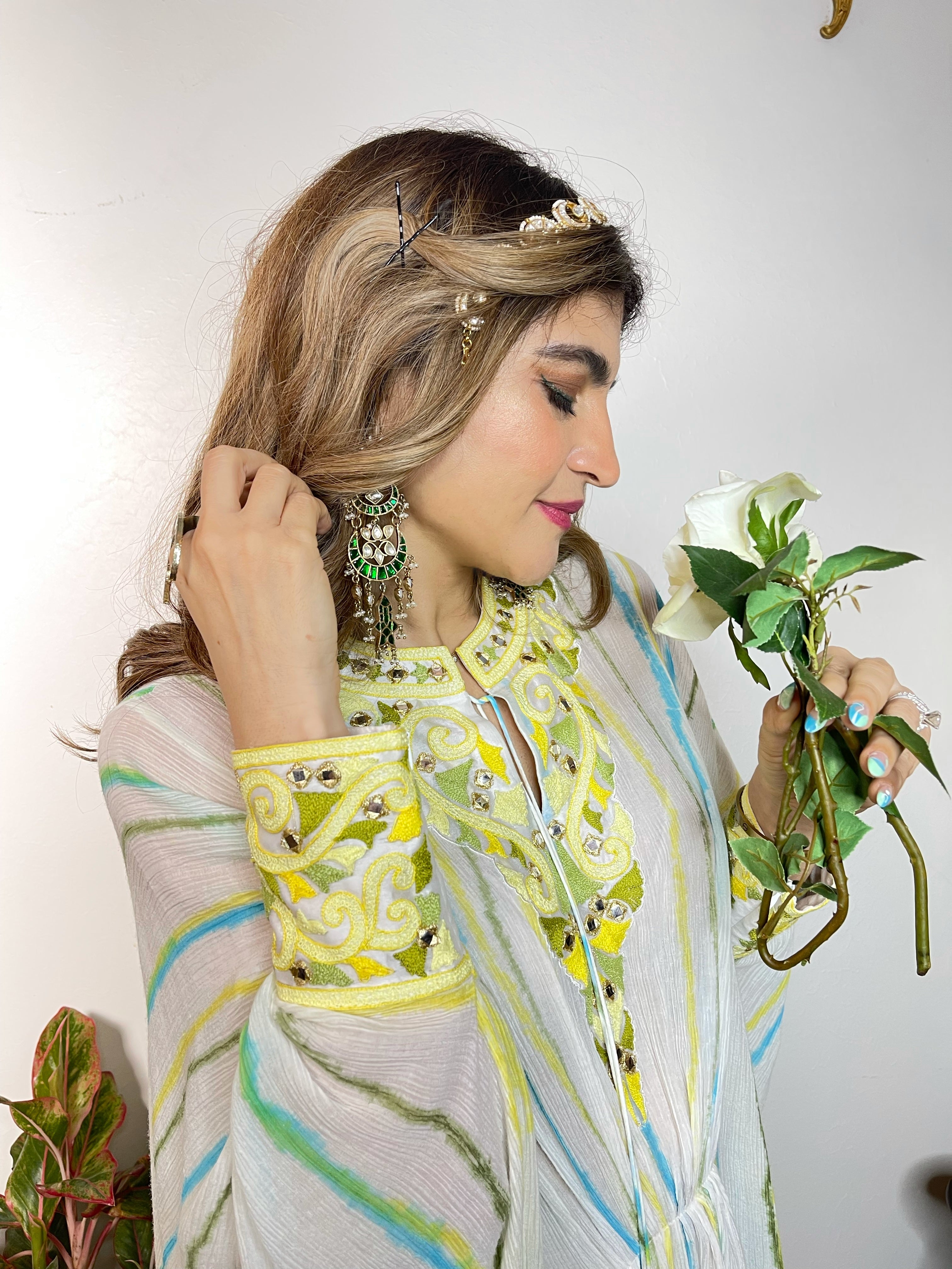 Tie-Dye Kaftan for Women's Closeview