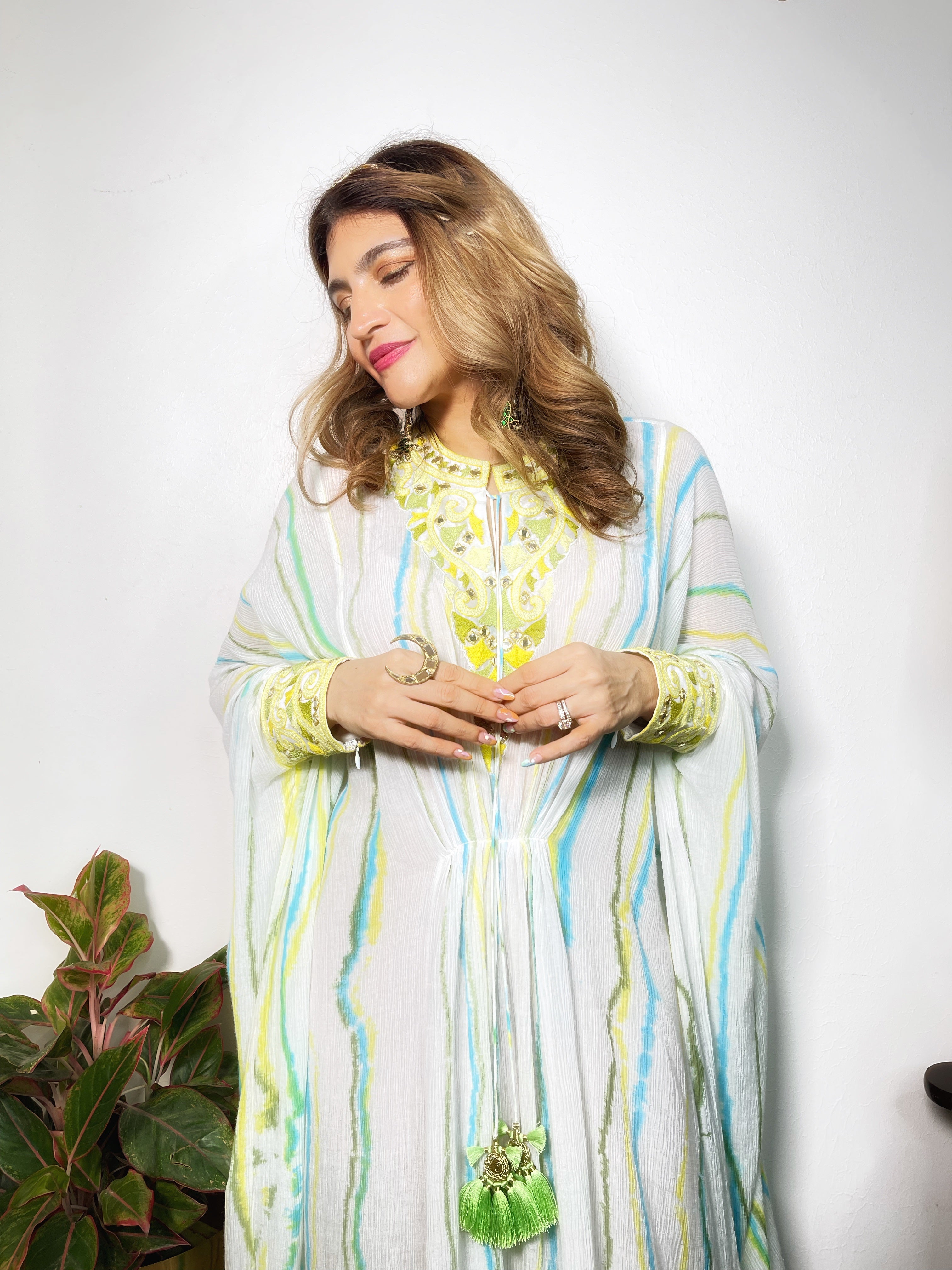 Tie-Dye Kaftan for Women's Closeview