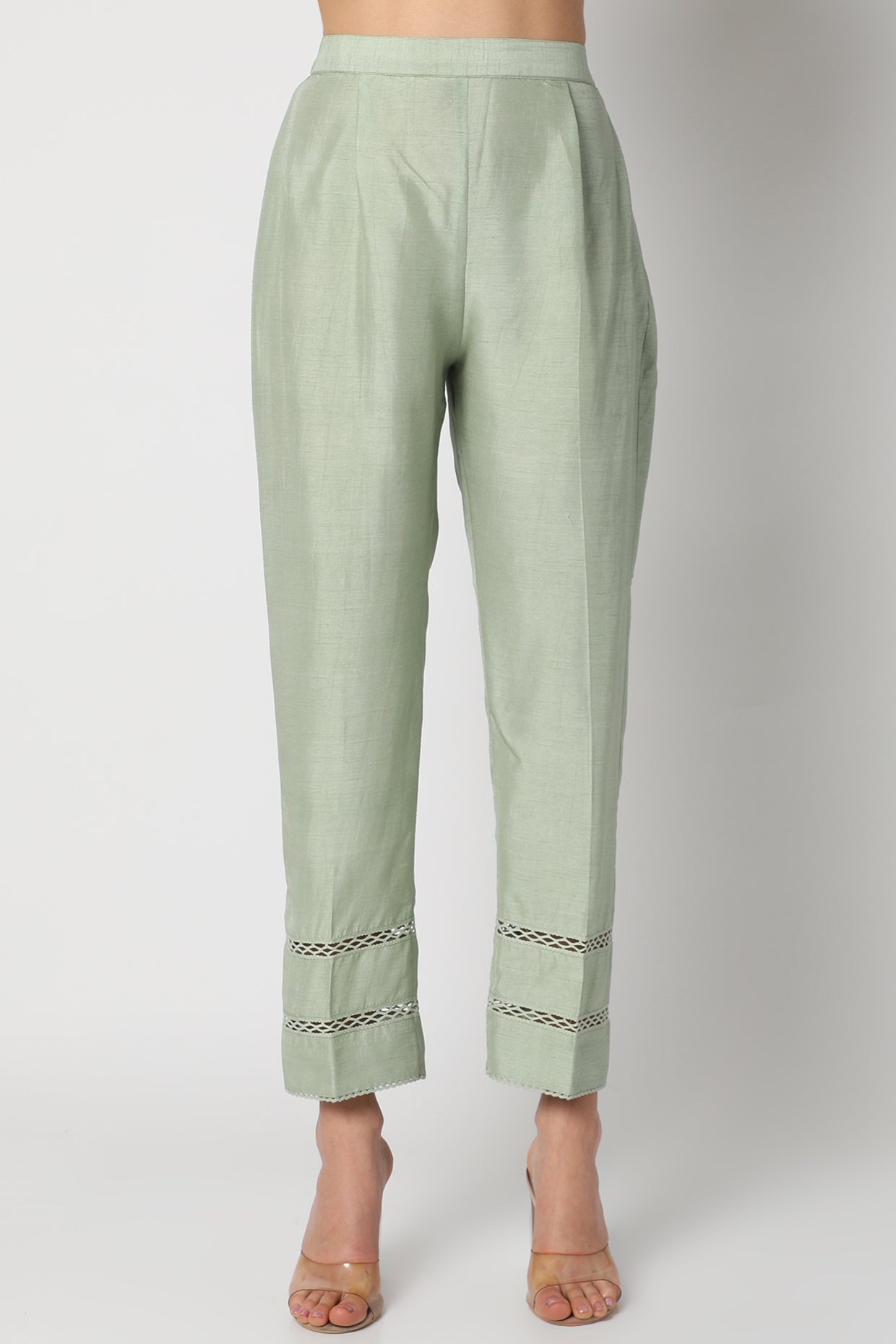 Grey Embroidered Short Kurta Set