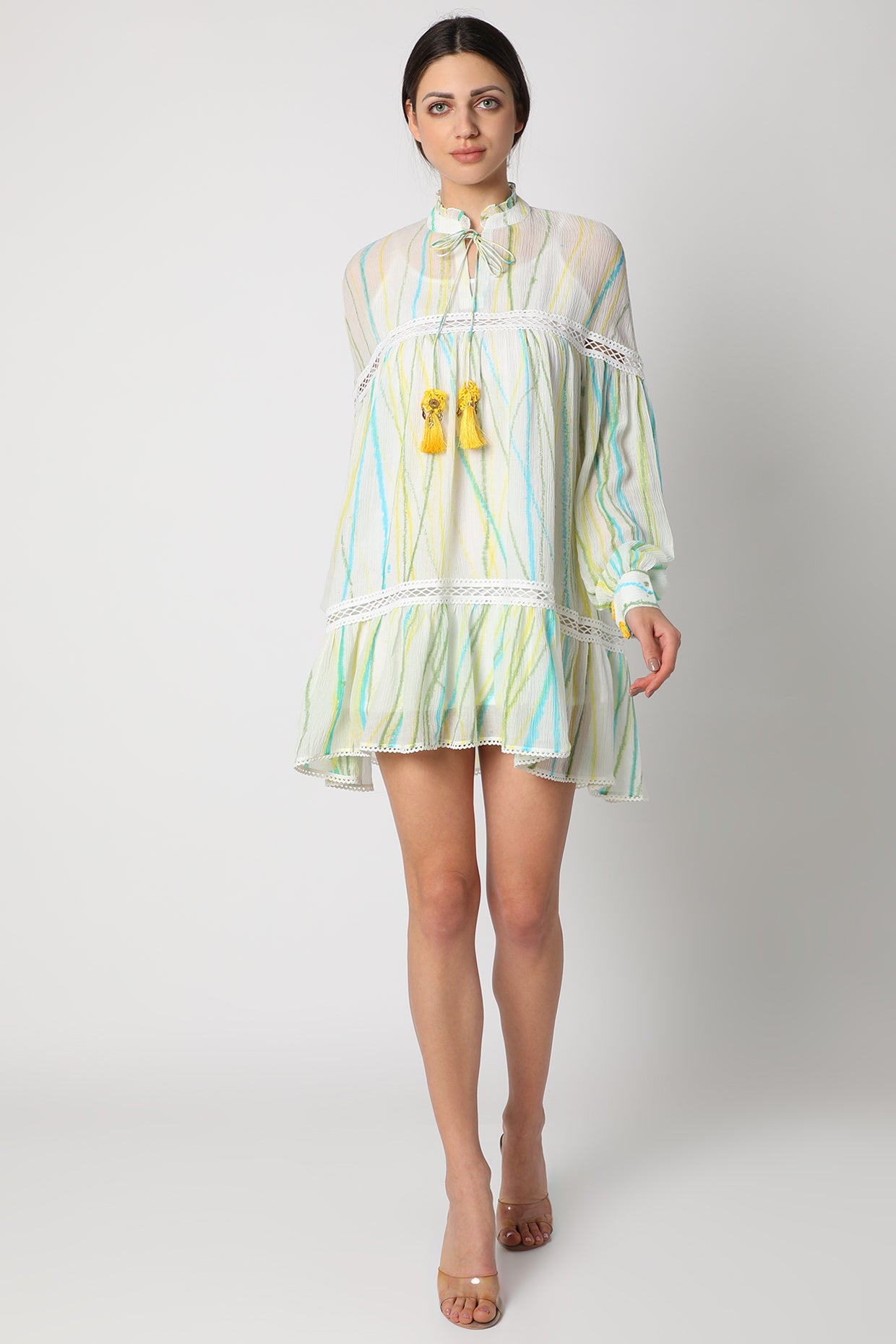 Women's White Tie-Dye Tunic