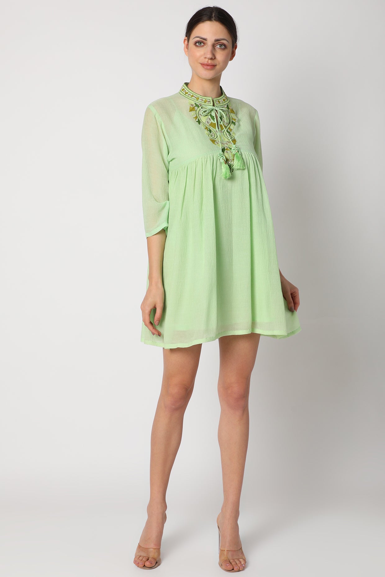 Women's Mint Green Tunic Dress