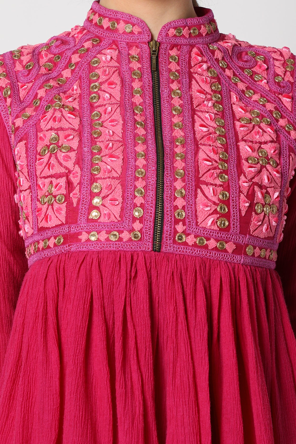 Embroidered Kedia Top for Women's