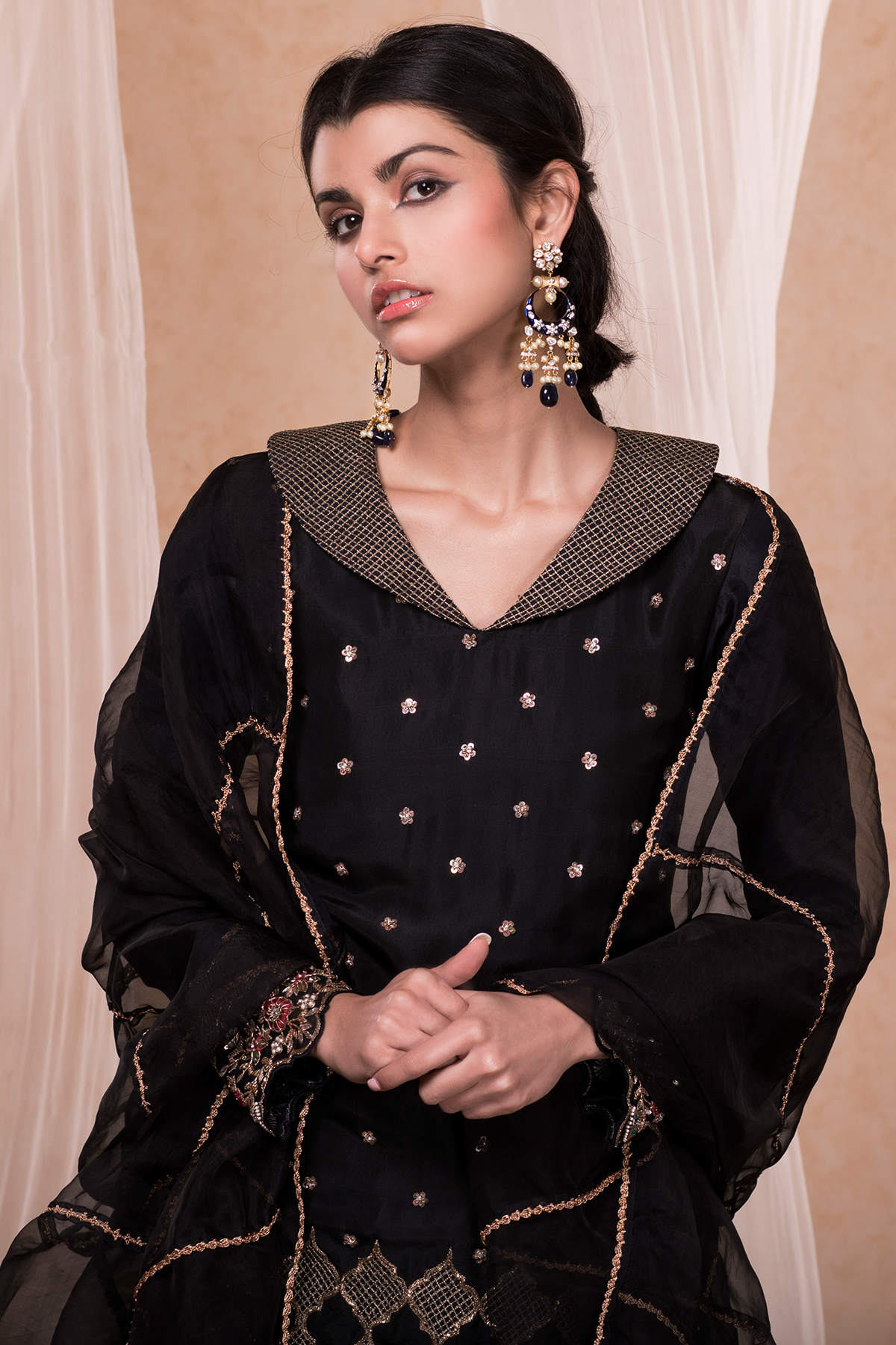 Kurti with 2025 black skirt